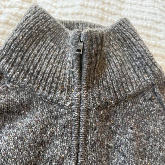 Banana Republic Wool Cashmere Half Zip Sweater L - Picture 3 of 12